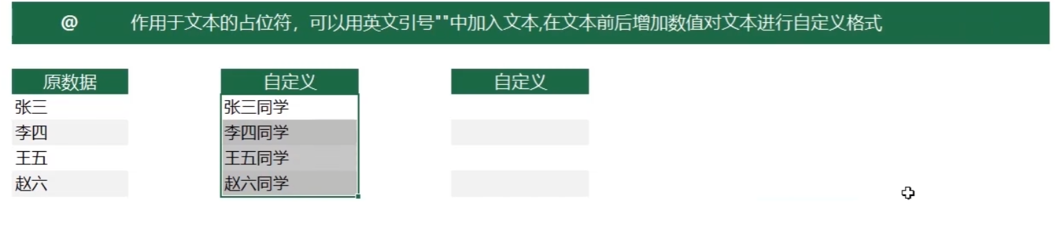 自定义文本格式